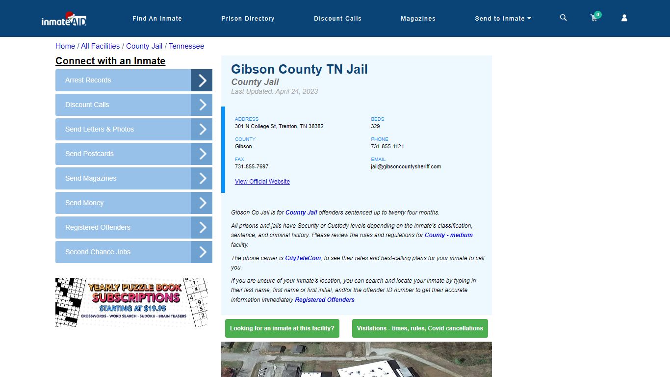 Gibson County TN Jail - Inmate Locator - Trenton, TN